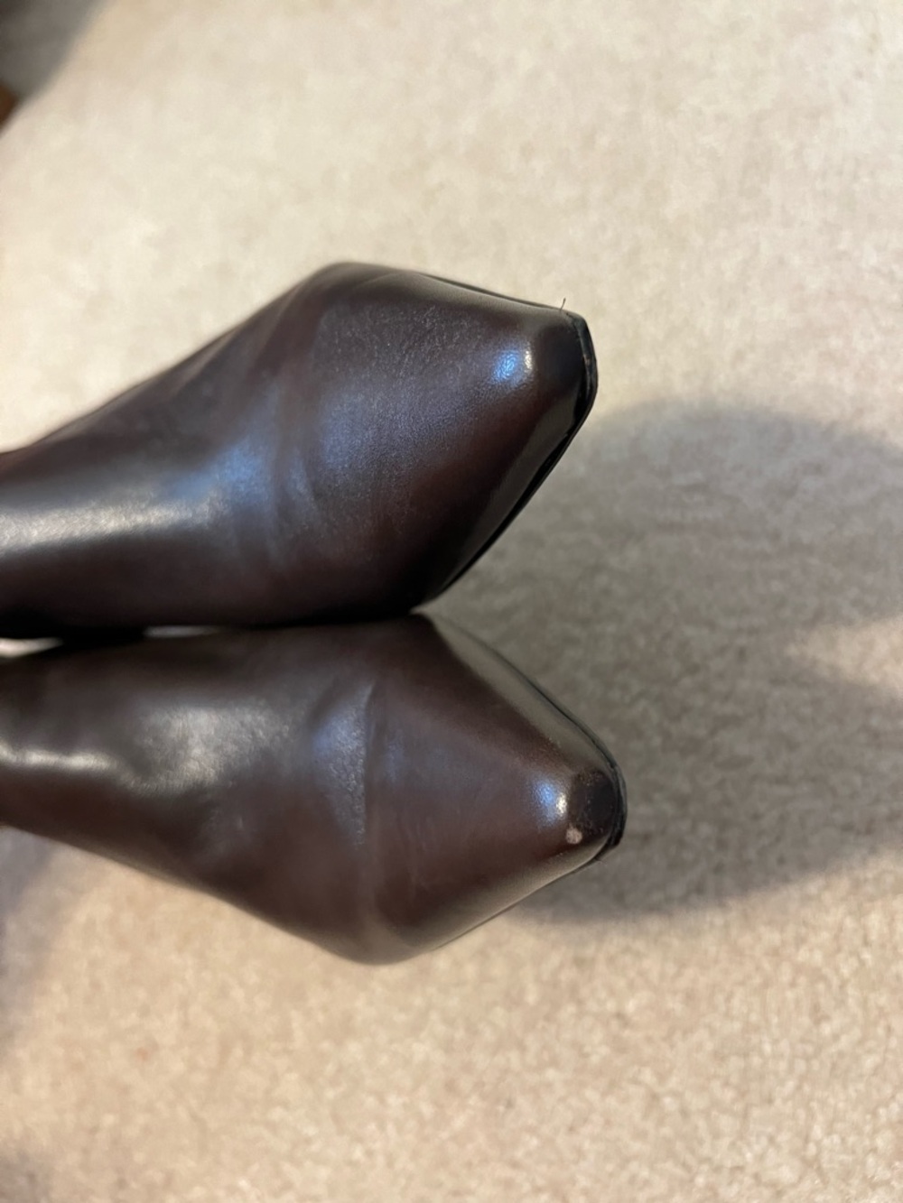 Jones New York Brown Boot Kitten Heel - Picture 5 of 8